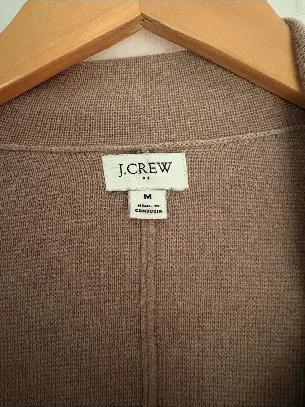 J. Crew Soft Taupe Knit Cardigan